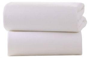 CLAIR DE LUNE Crib Fitted Sheets White